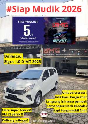 Jual bekas NIK 25 Daihatsu Sigra 1.0D MT 2025,lokasi di Malang Kota