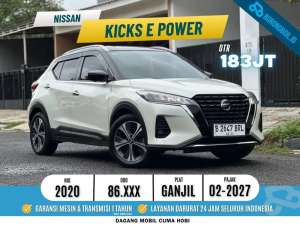 Jual bekas Nissan Kicks E Power Hybrid 2020 PutihSiap Pakai,lokasi di Jakarta Barat