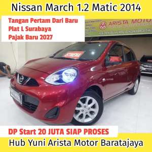 Jual bekas Nissan March 1.2 Matic 2014 LOW DP TGN1 PjkBaru2027 IRITBBM Siap Pakai,lokasi di Surabaya Kota