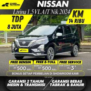Jual bekas NISSAN NEW LIVINA VL 1.5 AT 2024 LOW KM 14 RB,lokasi di Jakarta Selatan