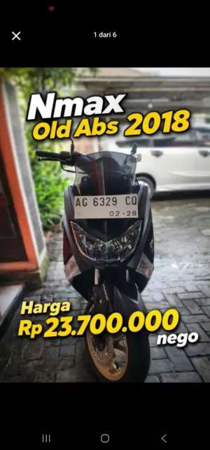 Jual bekas Nmax old 155 ABS 2018,lokasi di Kediri  Kab.