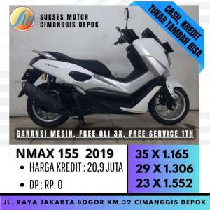 Jual bekas NMAX OLD 2019 MULUS BERGARANSI CASHBACK UPTO700 SUKSES MOTOR,lokasi di Depok Kota