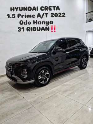 Jual bekas ODO 30RB CRETA 1.5 PRIME Automatic 20222023 hyundai hitam hrv,lokasi di Medan Kota
