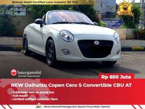 Jual bekas ODO 400 PERAK KMDaihatsu Copen Cero S Convertible CBU 2026 2025,lokasi di Depok Kota