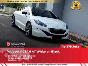 Jual bekas ODO ANTIK 13RBPeugeot RCZ 1.6 AT White on Black 20132014,lokasi di Jakarta Pusat