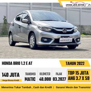 Jual bekas PAJAK PANJANG Honda Brio 1.2 E Automatic 2022,lokasi di  ,Jakarta Barat