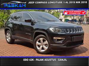 Jual bekas PajakAGUSTUS Tdp23k Odo42k Jeep Compass 1.4 Longitude 2019 nik 2018,lokasi di Jakarta Barat