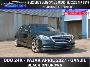Jual bekas PajakApril-2027 Bunga5 S450L 2020 Nik 2019 S 450 2020 nik 2019,lokasi di Jakarta Selatan