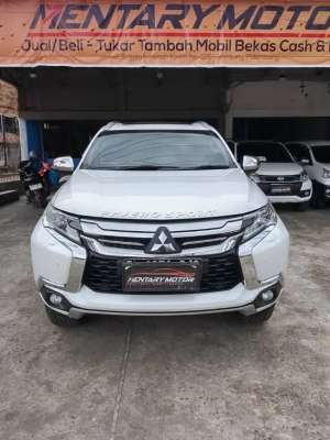 Jual bekas Pajero Sport Dakar Limited Rockford Fosgate Matic Putih Terawat Murah,lokasi di Palembang Kota