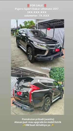 Jual bekas Pajero Sport Dakar Ultimate 2017,lokasi di Jakarta Timur