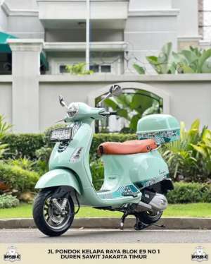 Jual bekas PIAGGIO VESPA LX 125 IGET LED BATIK SERIES WARNA HIJAU,lokasi di Bogor Kota