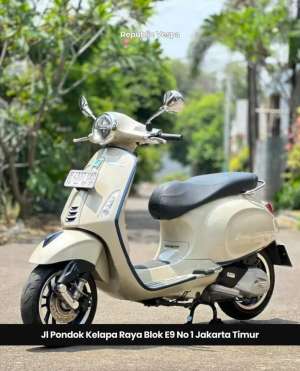 Jual bekas PIAGGIO VESPA PRIMAVERA S150 IGET ABS LED TH 2022 WARNA BEIGE SABBIA P,lokasi di Jakarta Selatan