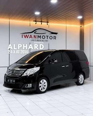 Jual bekas Plat AD Toyota Alphard 2.4 AT Tahun 2014,lokasi di Surakarta Kota
