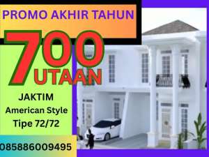 PROMO AKHIR TAHUN, 2 LANTAI, AMERICAN STYLE, JAKARTA TIMUR, SHM ,700 JUTAAN lokasi di Jakarta Timur, tersedia melalui melalui situs Olx