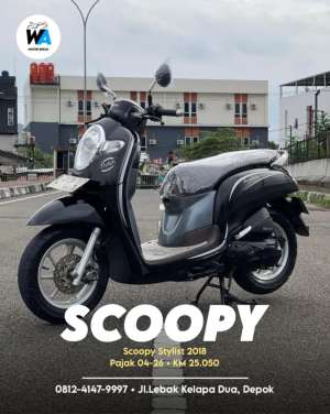 Jual bekas PROMO DP 500 RIBU Honda Scoopy Stylist Tahun 2018 CashKredit,lokasi di Depok Kota