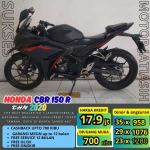 Jual bekas PROMO SUKSES MOTOR ANGSURAN TERMURAH DP HONDA CBR 150 R 2020,lokasi di Jakarta Selatan