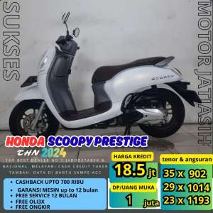 Jual bekas PROMO SUKSES MOTOR DP TERMURAH HONDA SCOOPY PRESTIGE 2024 PLAT BEKASI,lokasi di Bogor Kab.