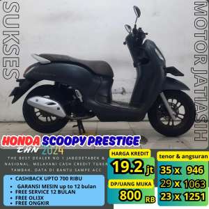 Jual bekas PROMO SUKSES MOTOR DP TERMURAHHONDA SCOOPY PRESTIGE 2024,lokasi di  ,Jakarta Barat