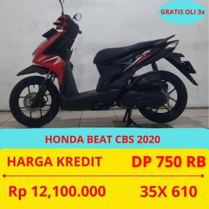 Jual bekas PROMO SUKSES MOTOR HONDA BEAT CBS 2020 DP MURAH 750 RIBU GUYSS,lokasi di Jakarta Timur