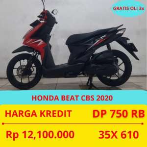 Jual bekas PROMO SUKSES MOTOR HONDA BEAT CBS 2020 DP MURAH 750 RIBU GUYS,lokasi di  
