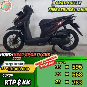 Jual bekas PROMO SUKSES MOTORBI CHEKING PASTI ACC HONDA BEAT SPORTY 2025,lokasi di Jakarta Pusat