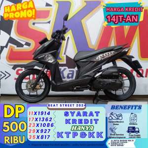 Jual bekas proses kilat DP 500 lngsng gas beat street 2024 cash crest,lokasi di Bogor Kab.