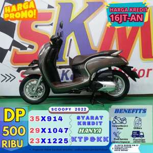 Jual bekas Proses kredit hanya 1hr Honda Scoopy th 2022 cashcredit,lokasi di Depok Kota