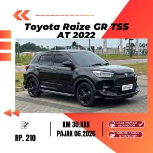 Jual bekas Raize GR TSS Turbo 2022 KM 30RB,lokasi di Tangerang Selatan Kota
