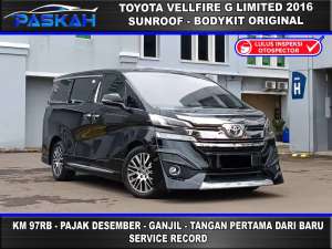 Jual bekas RARE DESEMBER Bunga5 Vellfire G LIMITED 2016 Alphard G atpm 2016,lokasi di Jakarta Pusat
