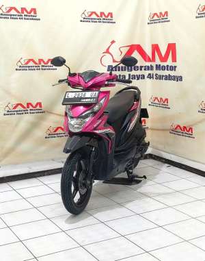 Jual bekas Ready Honda Beat Eco Iss Tahun 2018 warna Magentha,lokasi di Surabaya Kota