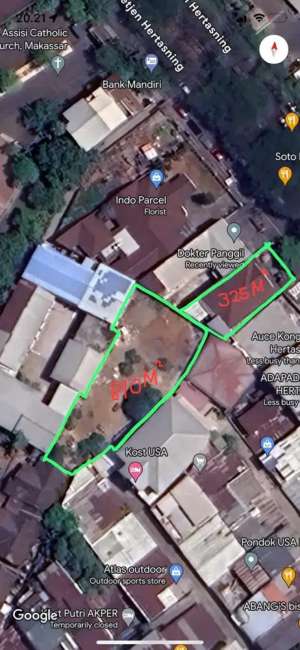 RmhTanah Kosong Hertasning Lama Makassar Luas 1.135M lokasi di Makassar Kota, tersedia melalui melalui situs Olx