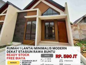 Rumah 1 lantai Siap huni dekat kampus UNPAM Pamulang lokasi di Tangerang Selatan Kota, tersedia melalui melalui situs Olx