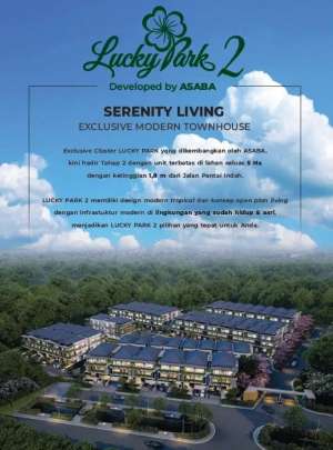 Rumah Baru 3 lantai Cluster Lucky Park Taman Grisenda lokasi di Jakarta Barat, tersedia melalui melalui situs Olx