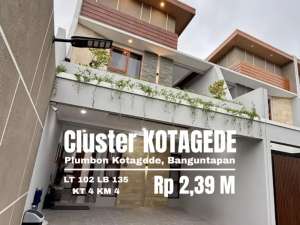 Rumah baru Fully Furnished Cluster Kotagede lokasi di Yogyakarta Kota, tersedia melalui melalui situs Olx