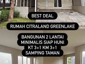 Rumah Citraland Greenlake Wiyung dkt WBM, Royal Residence lokasi di Surabaya Kota, tersedia melalui melalui situs Olx