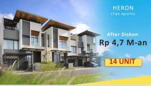 Rumah Cluster Heron Tipe Agretta Super Disc Expo Summarecon Serpong lokasi di Tangerang Kota, tersedia melalui melalui situs Olx