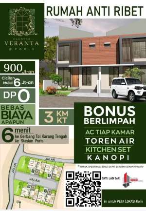 rumah cluster veranta cipondoh sipon bisa kpr pribadi lokasi di Tangerang Kota, tersedia melalui melalui situs Olx