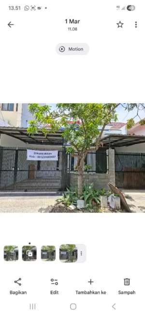 Rumah di kontrakkan lokasi di Surabaya Kota, tersedia melalui melalui situs Olx