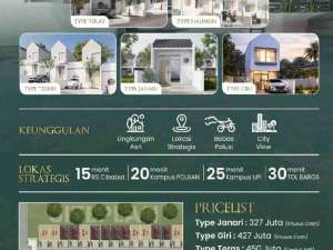 Rumah dijual 2lantai indent free design area Cihanjuang lokasi di Bandung Barat Kab., tersedia melalui melalui situs Olx