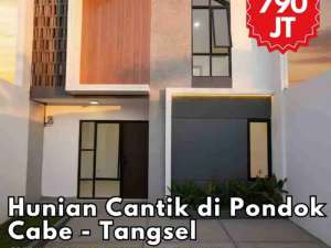 Rumah dijual cluster murah nego Strategis Pondok Cabe lokasi di Tangerang Selatan Kota, tersedia melalui melalui situs Olx