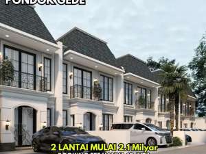 Rumah Dijual Di Jatibening Pondok Gede 600 Meter Dari Pintu Tol Murah 2 Lantai lokasi di Bekasi Kota, tersedia melalui melalui situs Olx
