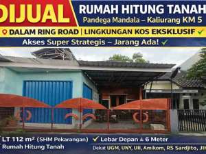 RUMAH HITUNG TANAH DALAM RING ROADPANDEGA MANDALAKALIURANG KM 5 lokasi di Yogyakarta Kota, tersedia melalui melalui situs Olx