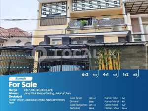 Rumah Janur Elok Kelapa Gading, Jakarta Utara lokasi di Jakarta Utara, tersedia melalui melalui situs Olx