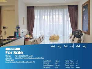 Rumah Janur Elok Kelapa Gading, Jakarta Utara lokasi di Jakarta Utara, tersedia melalui melalui situs Olx