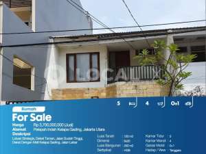 Rumah Janur Indah Kelapa Gading, Jakarta Utara lokasi di Jakarta Utara, tersedia melalui melalui situs Olx