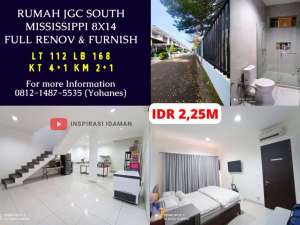 Rumah Jgc South Mississippi 8X14 Full RenovFurnish lokasi di Jakarta Timur, tersedia melalui melalui situs Olx
