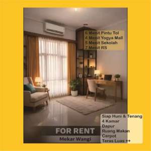 Rumah Kontrakan Sewa Bulanan Murah Mekarwangi Siap Pakai Semi Furnish lokasi di Bandung Kota, tersedia melalui melalui situs Olx