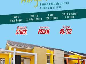 RUMAH MURAH LUAS POSISI HOOK READY STOK SIAP HUNI DI TENGAH KOTA BOGOR lokasi di Bogor Kota, tersedia melalui melalui situs Olx