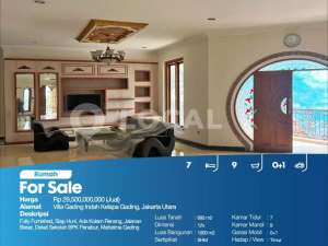 Rumah Villa Gading Indah Kelapa Gading, Jakarta Utara lokasi di Jakarta Utara, tersedia melalui melalui situs Olx