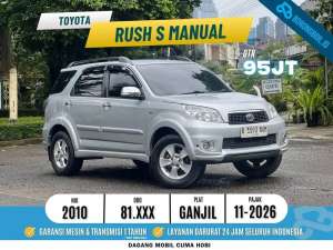 Jual bekas Rush S Manual 2010 Silver,lokasi di Tangerang Selatan Kota